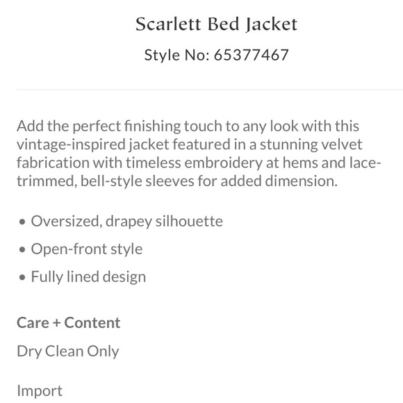 Free People Scarlett Velvet Bed Jacket - Picture 5 of 16